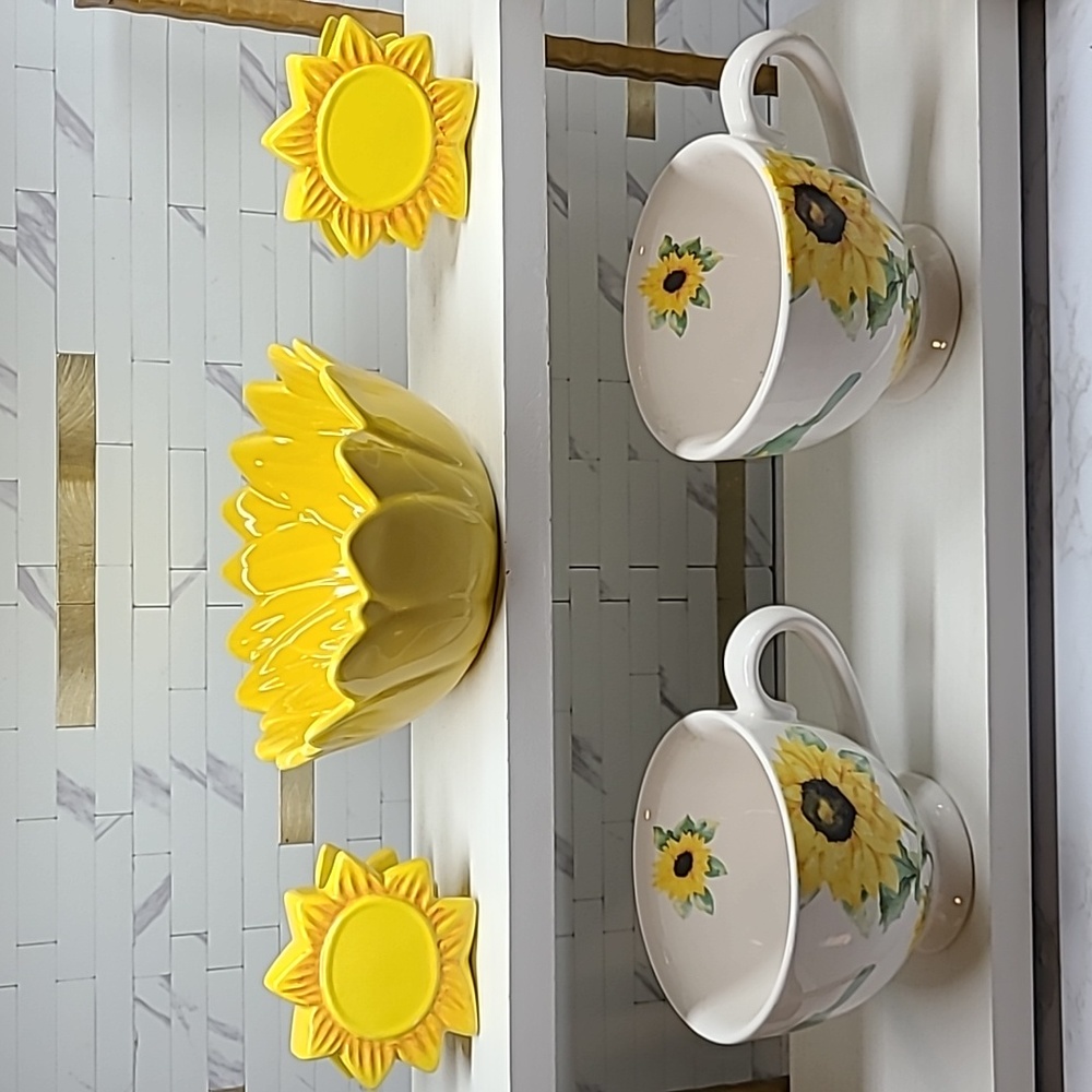 Set of sunflowers